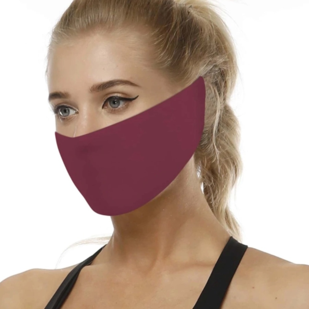 Maroon Headband Mask
